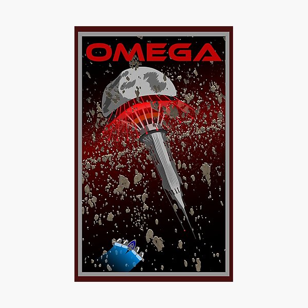 Mass Effect Omega Reiseplakat Fan Art Fotodruck