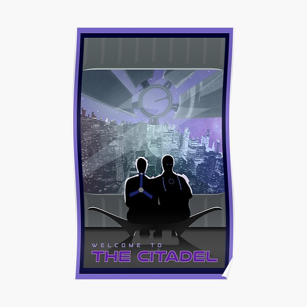Mass Effect Citadel Travel Poster Fan Art Poster