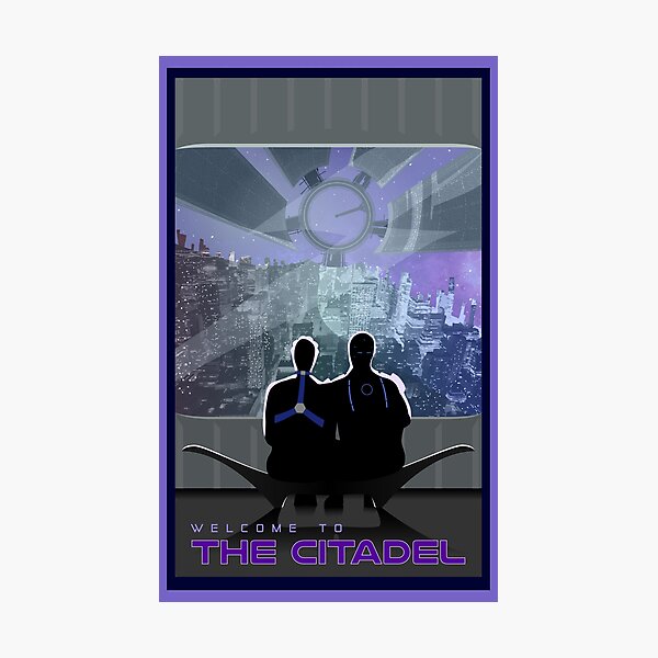 Mass Effect Citadel Travel Poster Fan Art Photographic Print