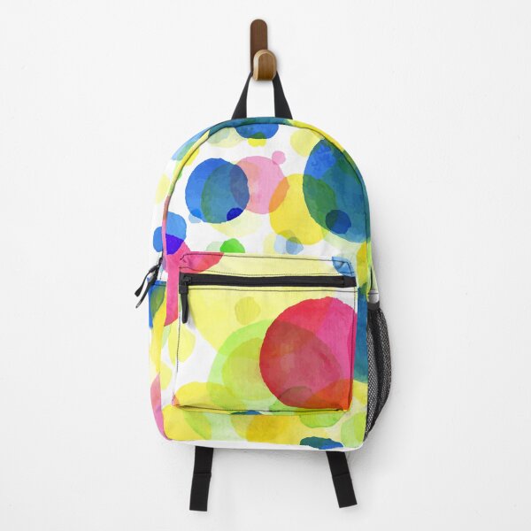 Item preview, Watercolor painted round splashes colorful designed and sold by della95.