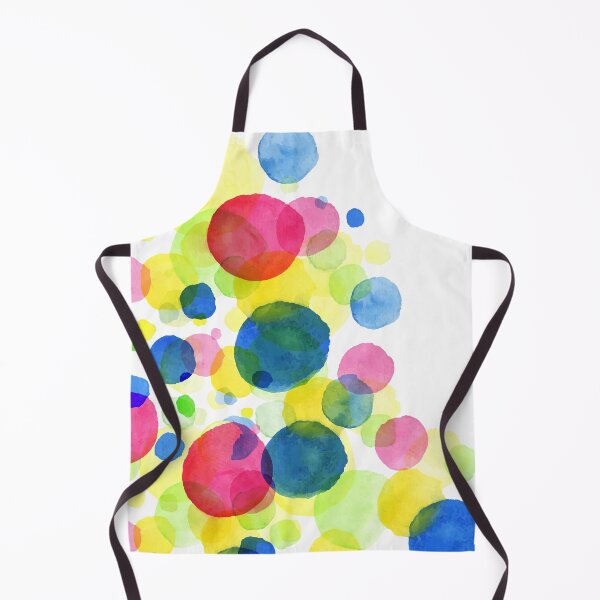 Item preview, Watercolor painted round splashes colorful designed and sold by della95.