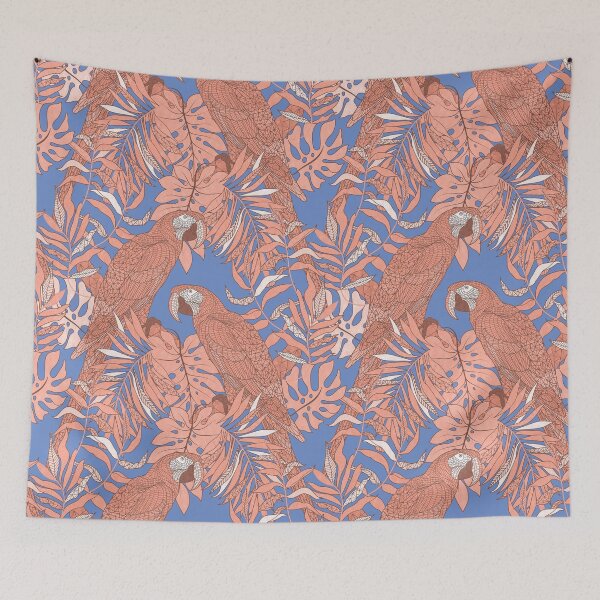 Item preview, Coral and Purple Parrots designed and sold by Carolina Diaz.