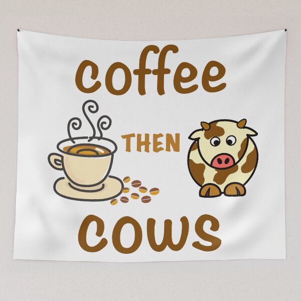 Item preview, Coffee Then Cows designed and sold by Cute Designs Shop.