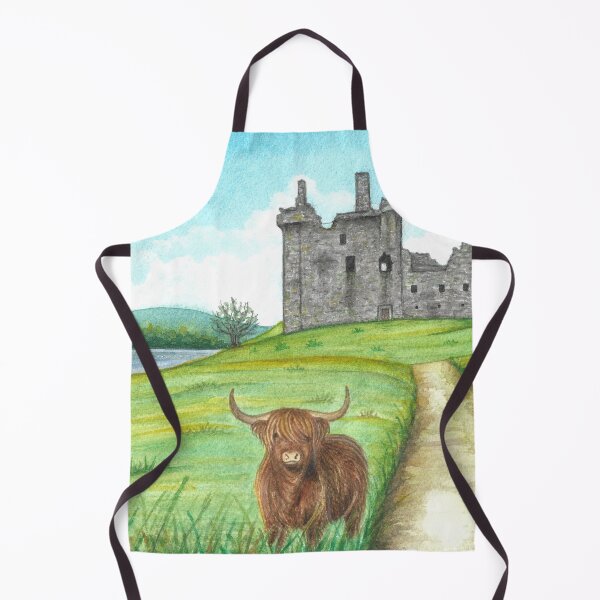 Item preview, Watercolor Painting Kilchurn Castle Scotland Landscape designed and sold by Antigone Damigou.