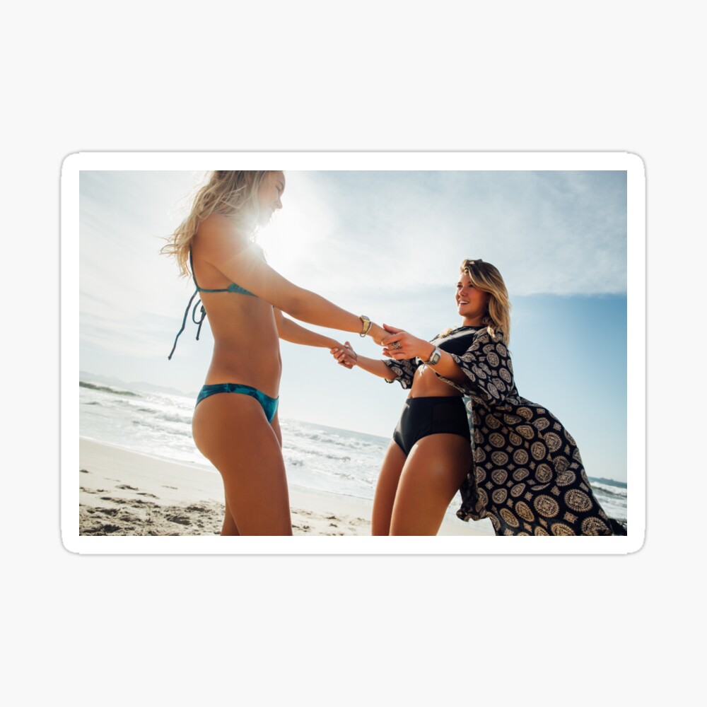 two girls having fun the beach sex scene