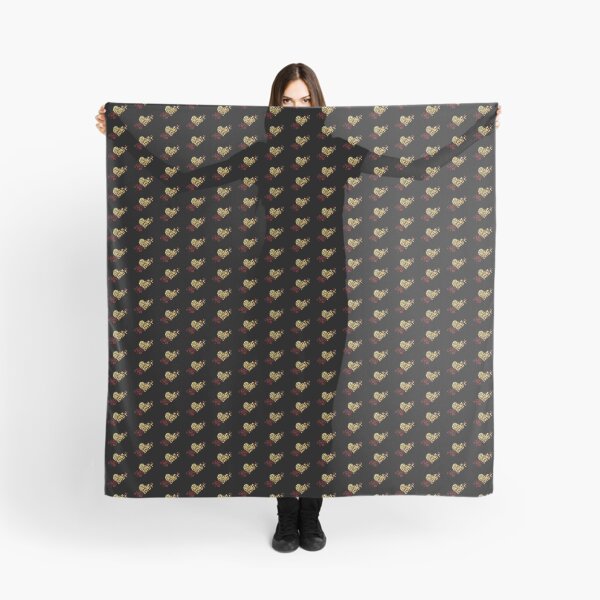 Item preview, “Valentine’s Day” with Golden-like Hearts (on Black) designed and sold by PawsitiveMum.