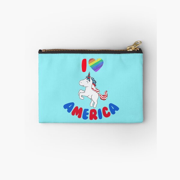 Item preview, I Love America - Cute Valentine´s Patriotic Americorn designed and sold by LordAudes.