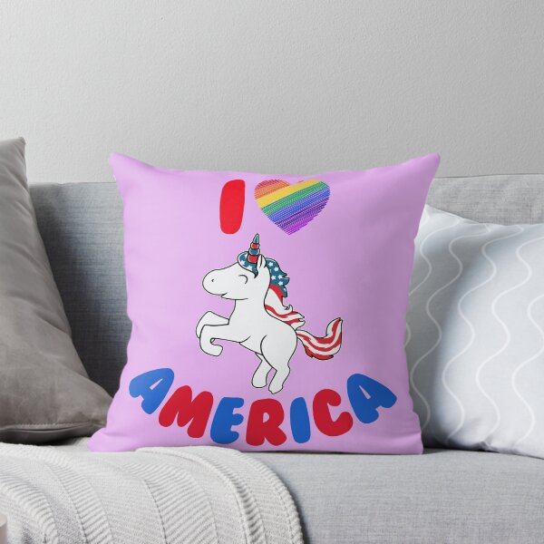 Item preview, I Love America - Cute Valentine´s Patriotic Americorn designed and sold by LordAudes.