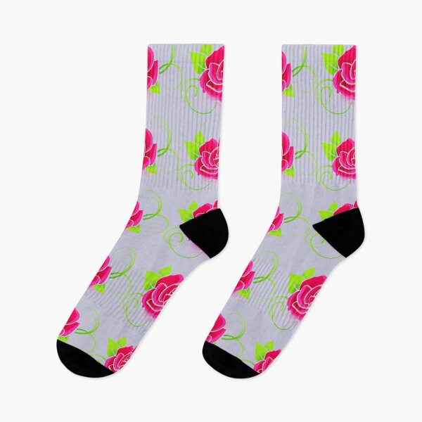 Item preview, Pink rose green leaves flower pattern: gift idea for men and women comforter designed and sold by LYSandCo.