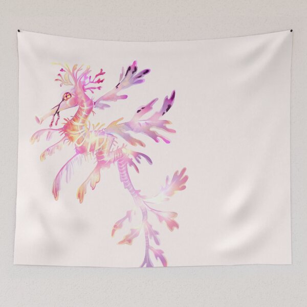 Item preview, Dragons do Exist! Leafy seahorse pink designed and sold by Deathoftheself.