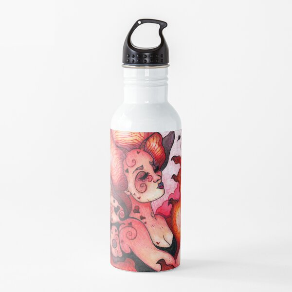 Crimson Beauty Butterfly Fairy Water Bottle