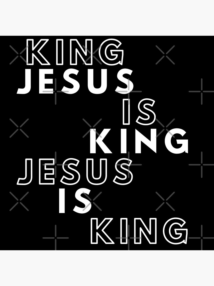 jesus-is-king-black-tshirt-poster-for-sale-by-carbunclee-redbubble