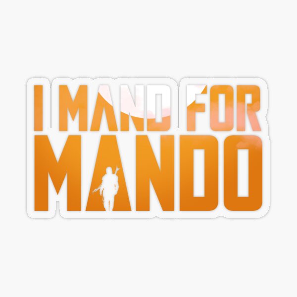 Mando Loves ABA Transparent Sticker