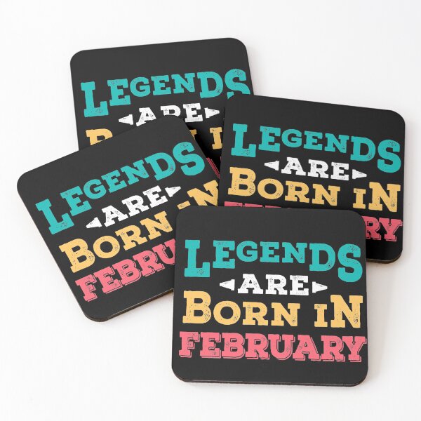 Item preview, Legends are born in February - Vintage Color designed and sold by DzineMon.