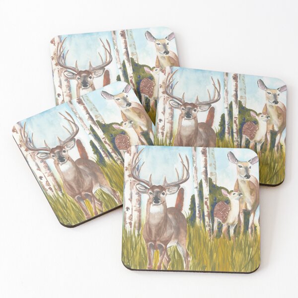 Item preview, Four Deer designed and sold by TwoFullMoonsArt.