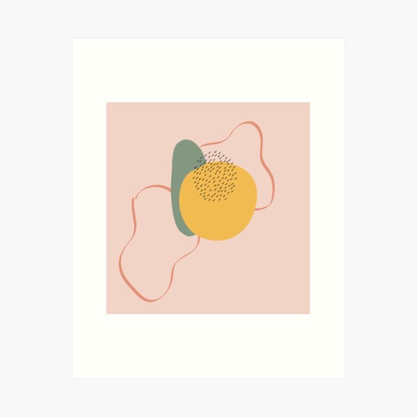 Fuzzy Orange Art Print