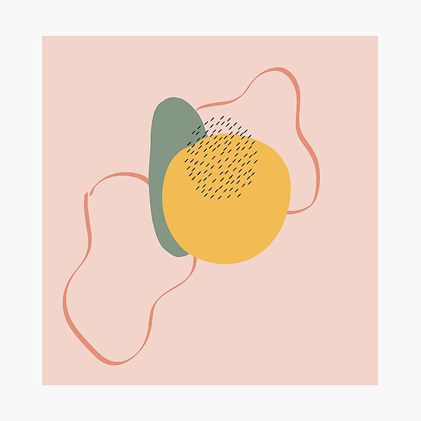 Fuzzy Orange Photographic Print