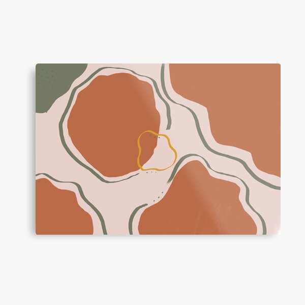 Terra Blobs Metal Print