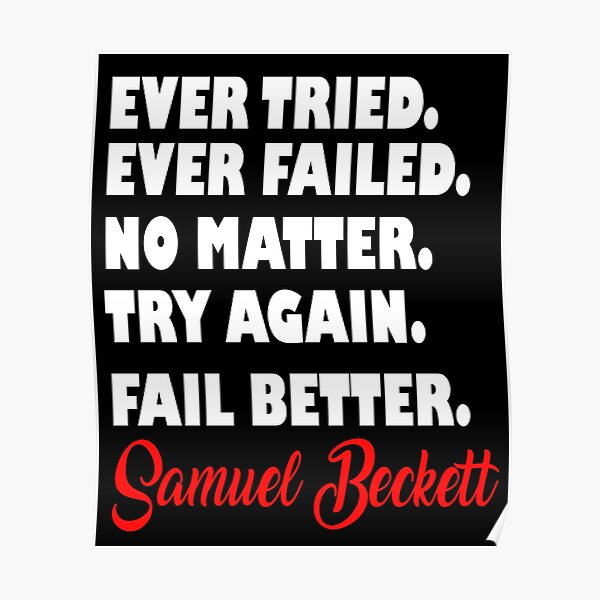 Posters Sur Le Theme Samuel Beckett Redbubble