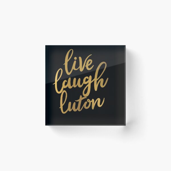 Item preview, Copy of live, laugh, luton - calligraphy typography design (gold) designed and sold by cameronbaba.
