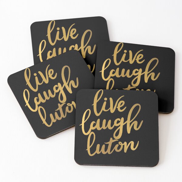 Item preview, Copy of live, laugh, luton - calligraphy typography design (gold) designed and sold by cameronbaba.