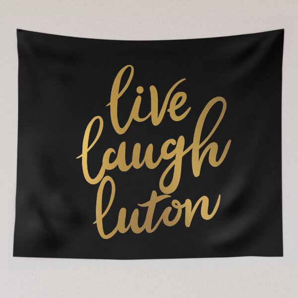 Item preview, Copy of live, laugh, luton - calligraphy typography design (gold) designed and sold by cameronbaba.