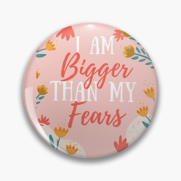 Item preview,  I Am Bigger Than My Fears Floral Illustration  designed and sold by Dollfacedesign.