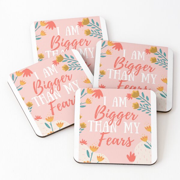 Item preview,  I Am Bigger Than My Fears Floral Illustration  designed and sold by Dollfacedesign.