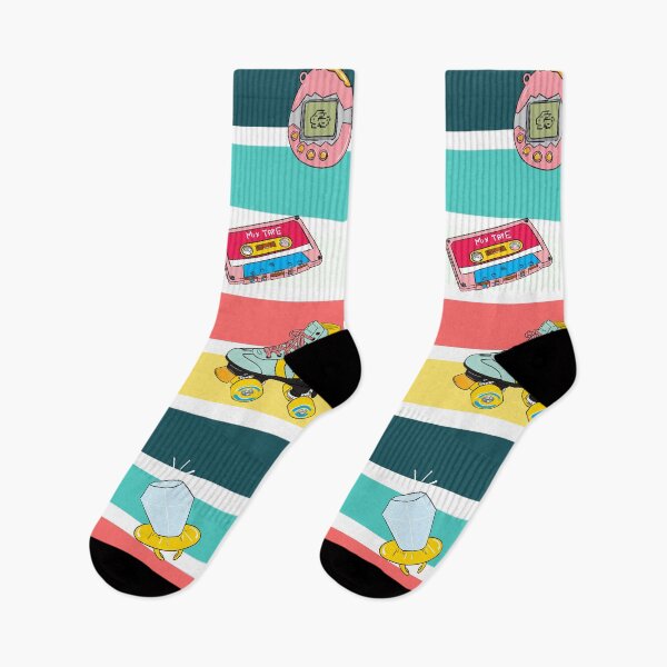 Item preview, Retro Socks pattern , gift  designed and sold by Seimbangseirama.