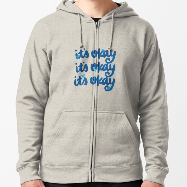 Here Comes A Thought Zipped Hoodie