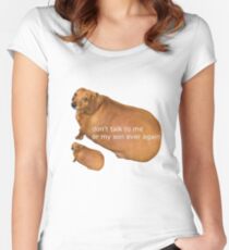 Don't talk to me or my son ever again - geek Women's Fitted Scoop T-Shirt