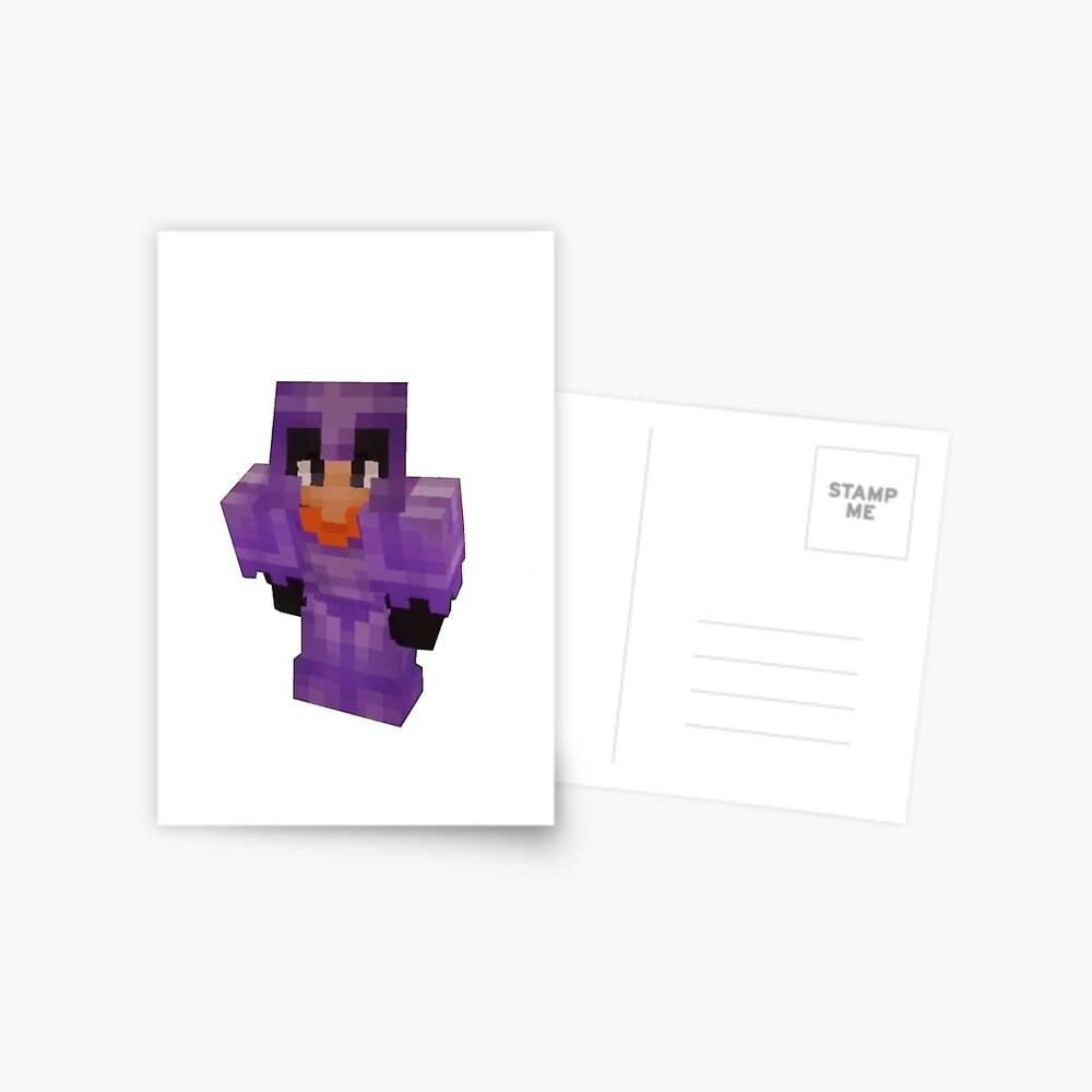 Sapnap Minecraft Skin Sticker Postcard for Sale by 10ecargs