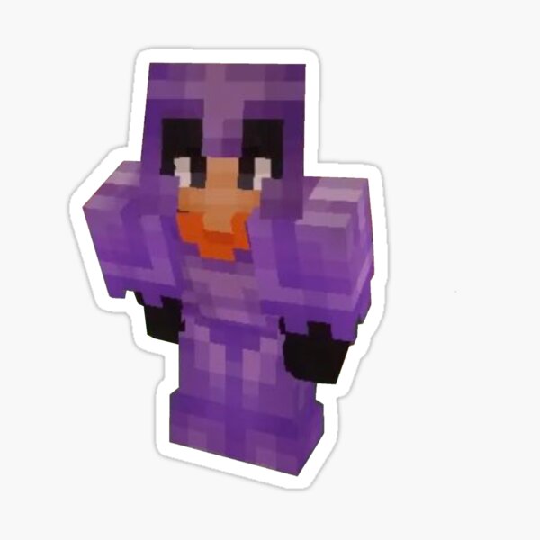 Fundy Minecraft Skin Sticker for Sale by ChocolateColors