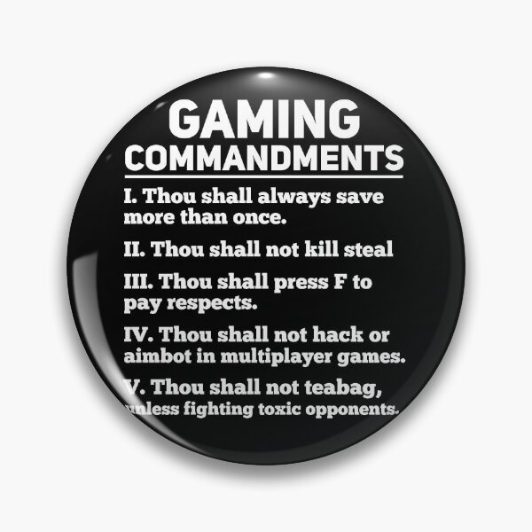 Item preview, Gaming Commandments Funny Video Gamer Birthday Gifts designed and sold by Anazzy.