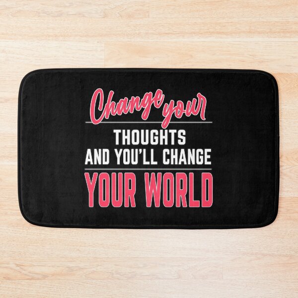 Item preview, Motivational Quote, Change Your Thoughts and You'll Change Your World designed and sold by MeroniGDesign.