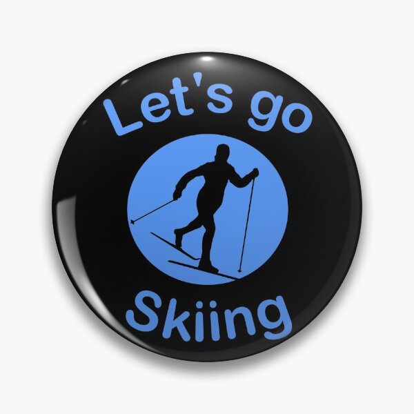 Item preview, Let's Go Skiing, Cool Gift for Ski Lovers designed and sold by B3N-arts.