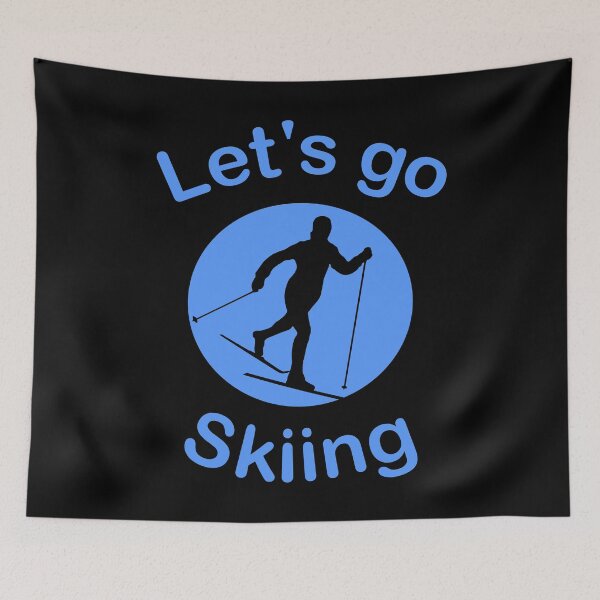 Item preview, Let's Go Skiing, Cool Gift for Ski Lovers designed and sold by B3N-arts.