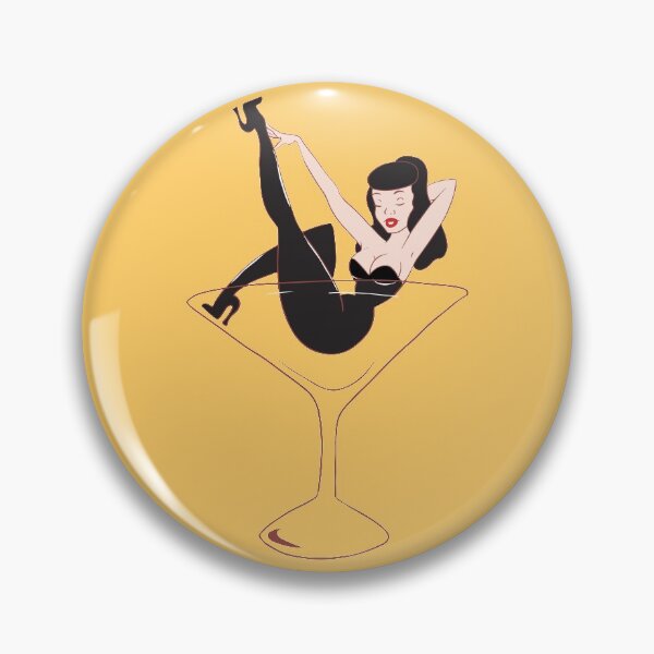Item preview, Martini Pinup designed and sold by Ron's Designs.