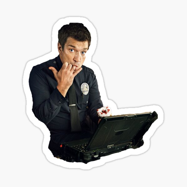 Nathan Fillion is The Rookie Sticker