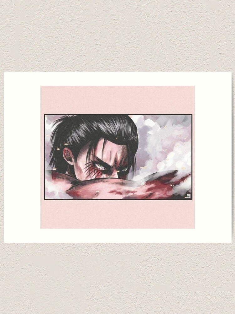 Eren Lucifer angry aesthetic Art Print