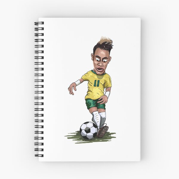 Artikelvorschau, Maskottchen Cartoon Neymar Fußballspieler Brasilien entworfen und verkauft von AdanicPro.