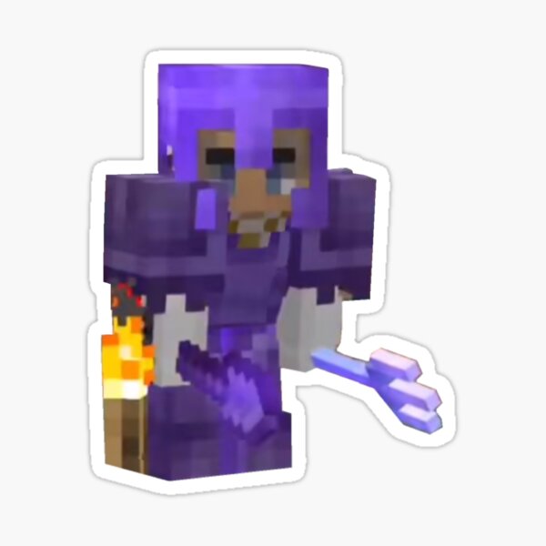 Tubbo Minecraft Skin Sticker for Sale by ChocolateColors