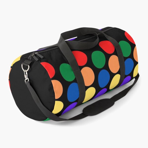 Item preview, Rainbow Polka Dots on black designed and sold by JRice66.