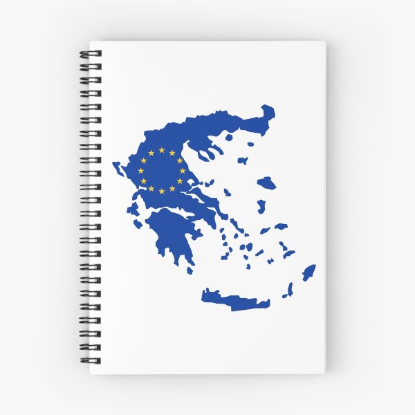 Item preview, European Union Flag Map of Greece designed and sold by abbeyz71.