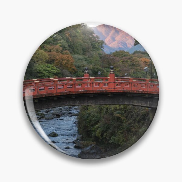 Item preview, Shinkyo Bridge in Nikko, Japan at Sunrise - Photography Art designed and sold by JapanTees.