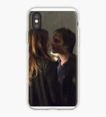 Vinilo o funda para iPhone Delena Rain Kiss - Elena y Damon