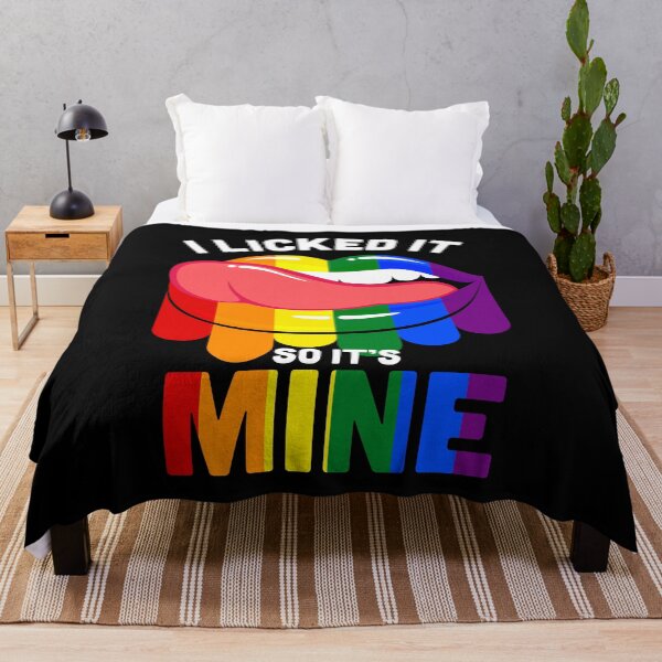 Item preview, I Licked It So It's Mine LGBTQ Lips Rainbow designed and sold by sundae-artisan.
