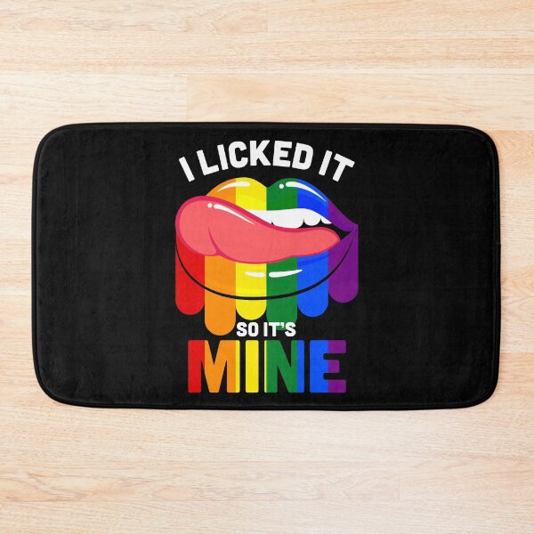 Item preview, I Licked It So It's Mine LGBTQ Lips Rainbow designed and sold by sundae-artisan.