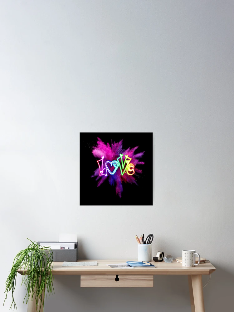 Thumbnail 2 of 3, Poster, Abstract Love designed and sold by R-FitDesign.