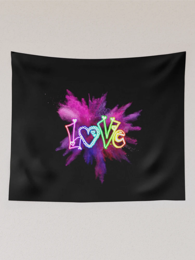 Thumbnail 2 of 3, Tapestry, Abstract Love designed and sold by R-FitDesign.